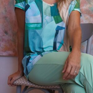 Blusa fluity pintura