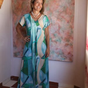 Vestido fluity pintura