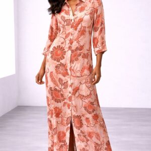 Vestido Seda Bolsos Laterais