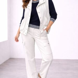 Malha Tricô Detalhe Punho e Barra