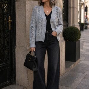 Casaco Tricô Mescla