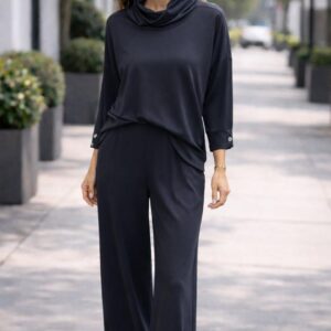 Conjunto Fluity com Botões na Manga